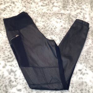 ATHLETA Ponte Leather Leggings